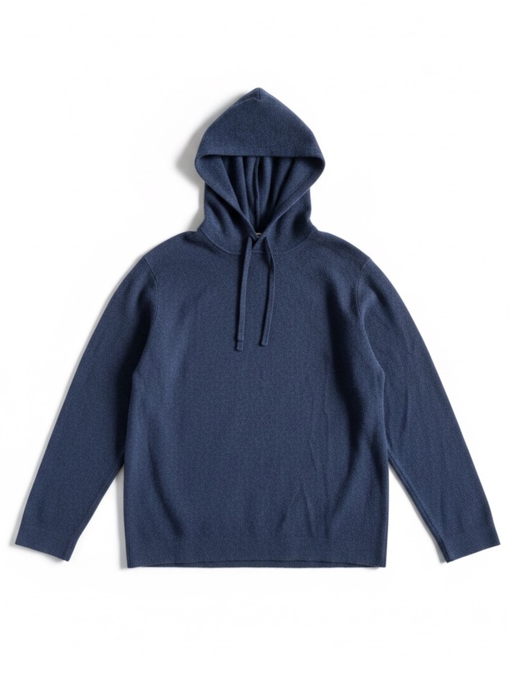 NAADAM 100% Cashmere Hoodie Sweater Quiet Luxury Navy Blue Pullover XL